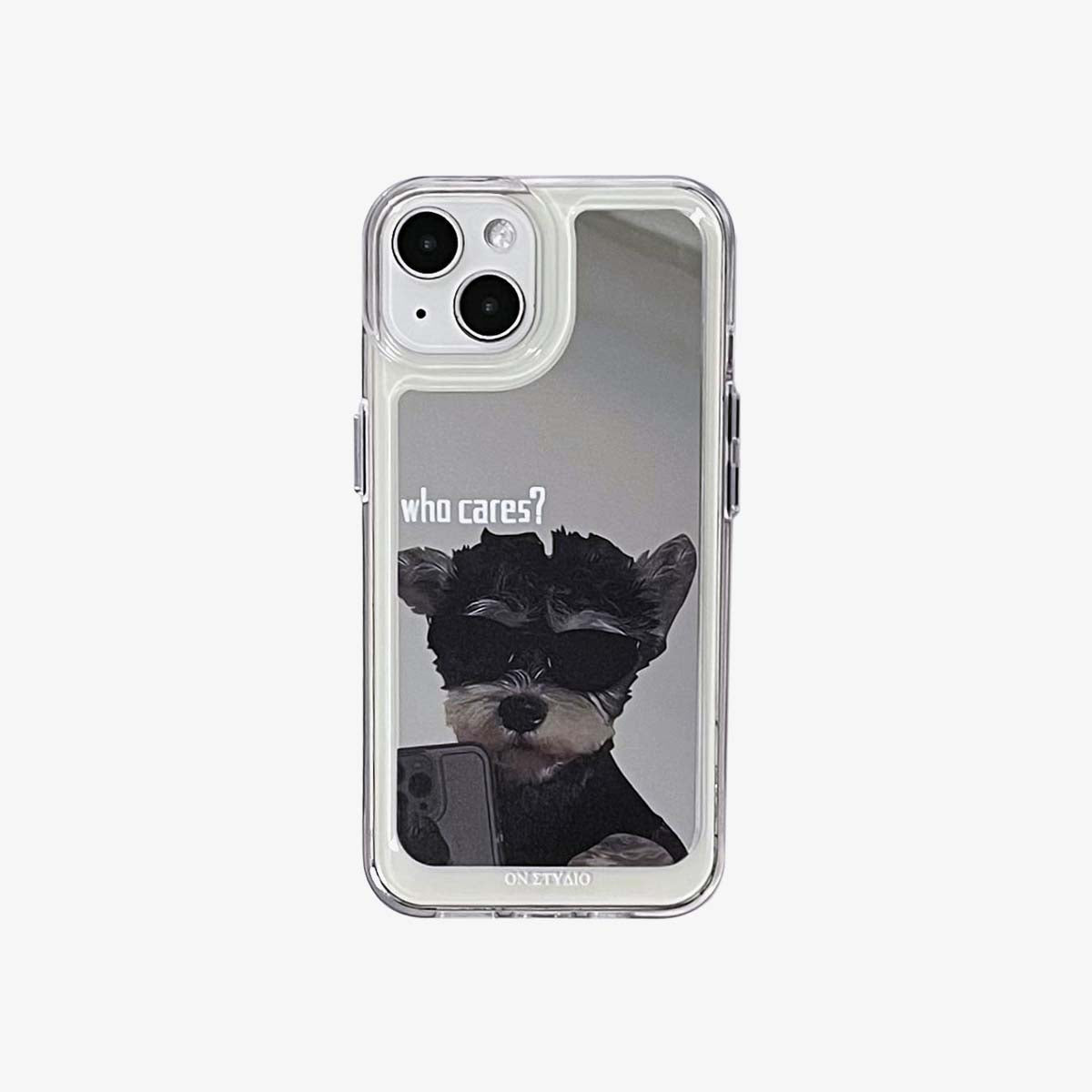 Θήκη καθρέφτη iPhone | Couple Dogs I Am Fine (Αγοράστε 2 και κερδίστε έκπτωση 50% για ένα)