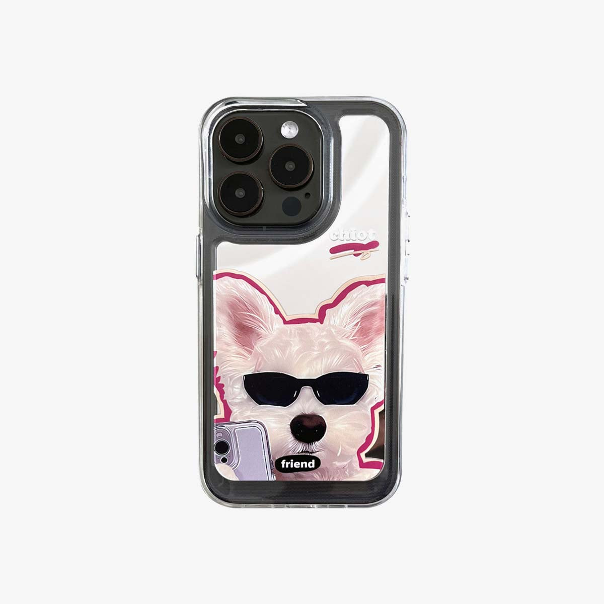 Spiegel iPhone Hülle | Selbstauslöser für Paare und Hunde (Kauf von 2 und erhalte 50 % Rabatt auf einen)