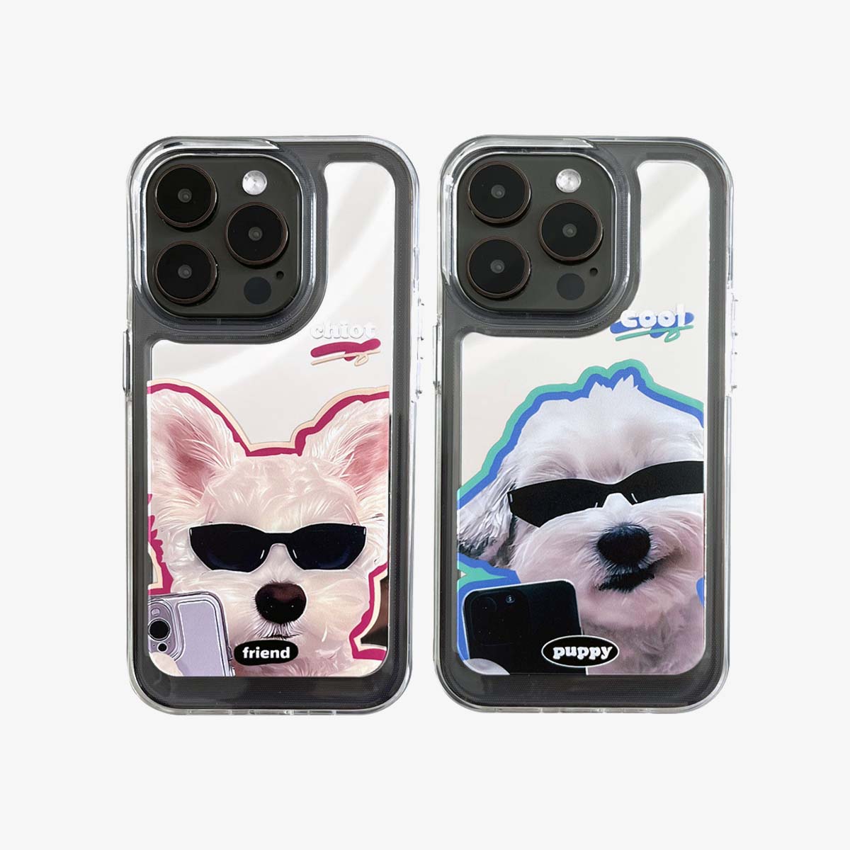 Spiegel iPhone Hülle | Selbstauslöser für Paare und Hunde (Kauf von 2 und erhalte 50 % Rabatt auf einen)